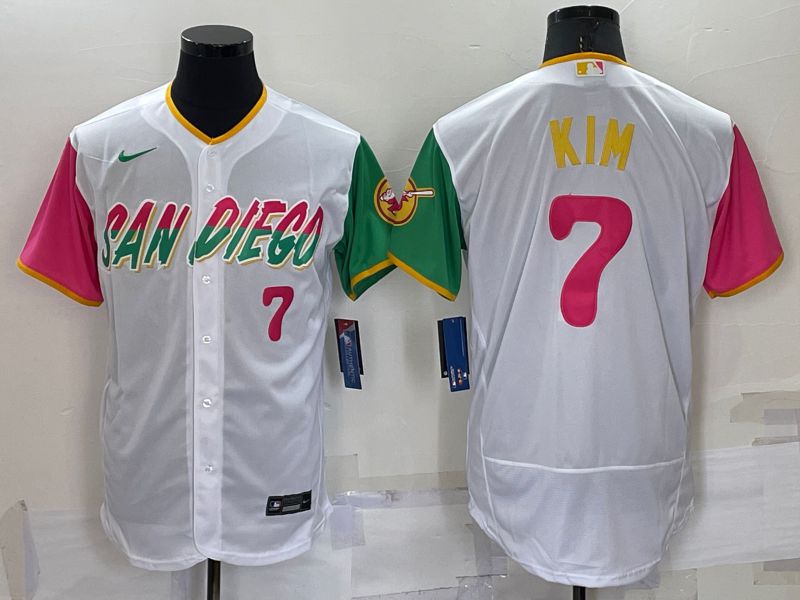 Men San Diego Padres #7 Kim White City Edition Elite Nike 2022 MLB Jerseys